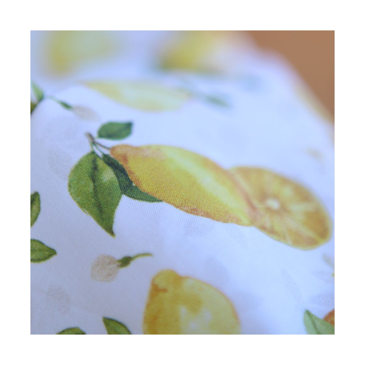 Soline - Popeline de coton imprimé citrons