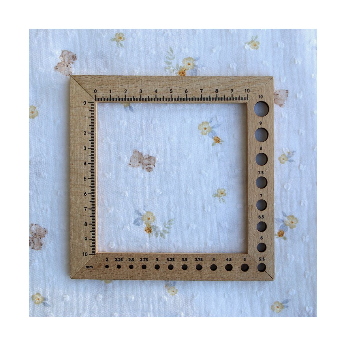 Noah - Double gaze de coton motif petits oursons