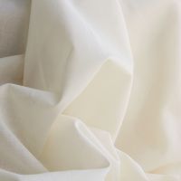 Voile de coton organique uni coloris écru