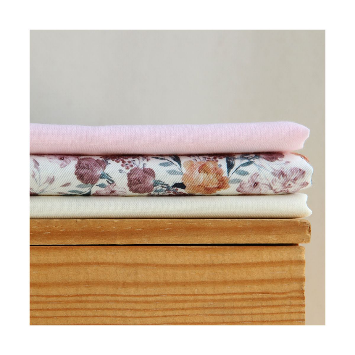 Voile de coton organique uni coloris écru