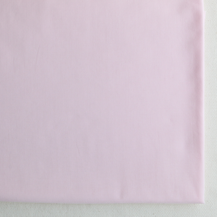 Tissu Coton voile uni pour doublure BIO organique rose doux