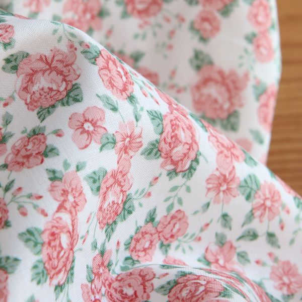 Clara - Batiste de coton BIO douce petit motif fleuri 2