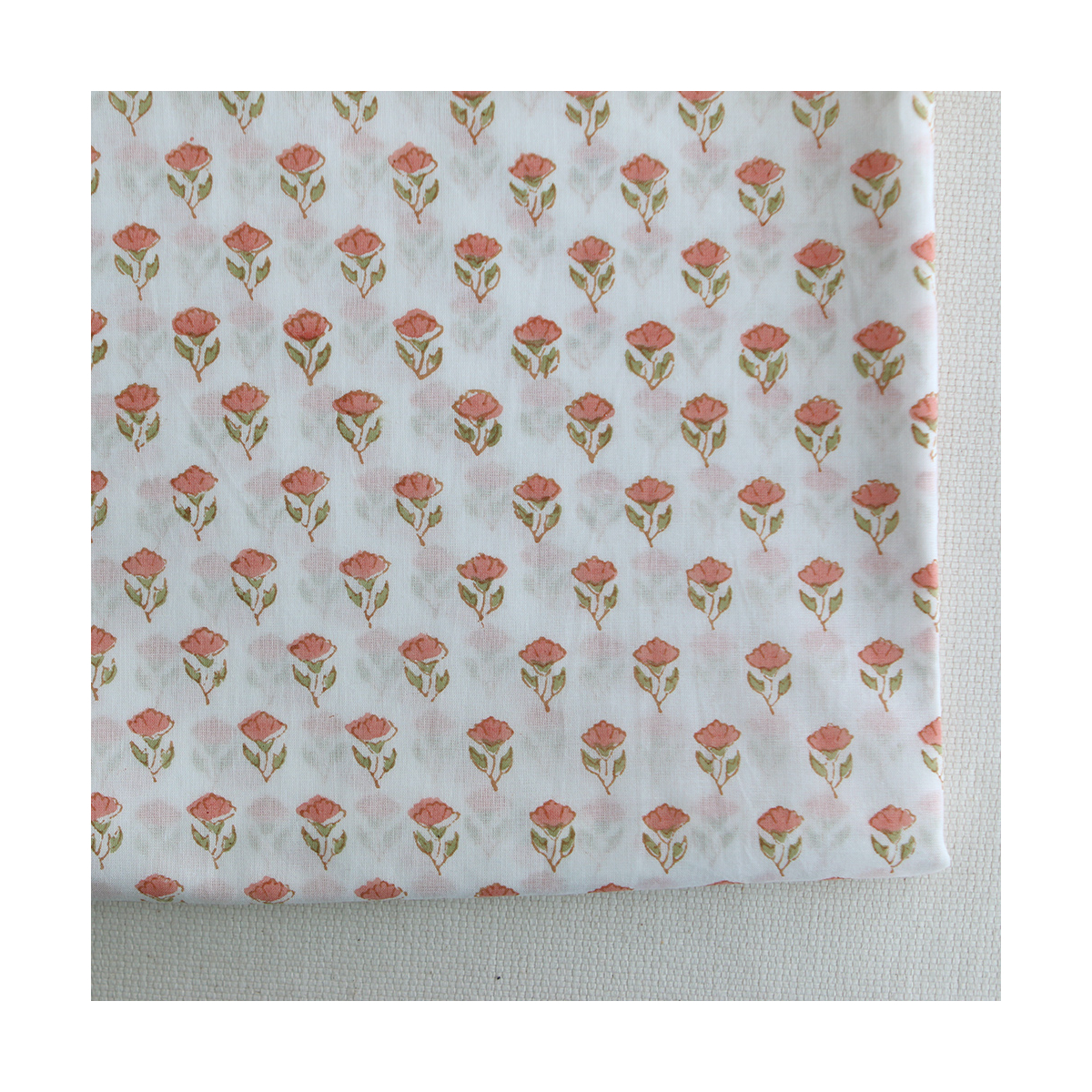 Anika B - Tissu indien coton hand block traditionnel