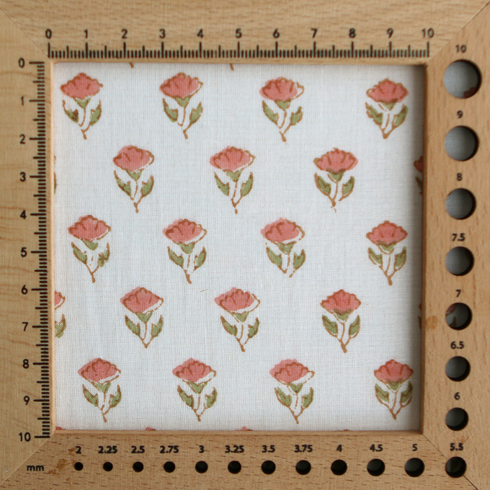 Anika B - Tissu indien coton hand block traditionnel