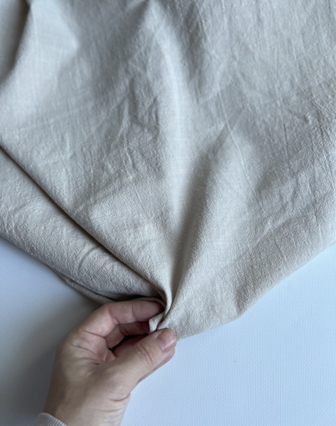 Coton lavé bio coloris crème Qualité Oeko-tex - 1 2