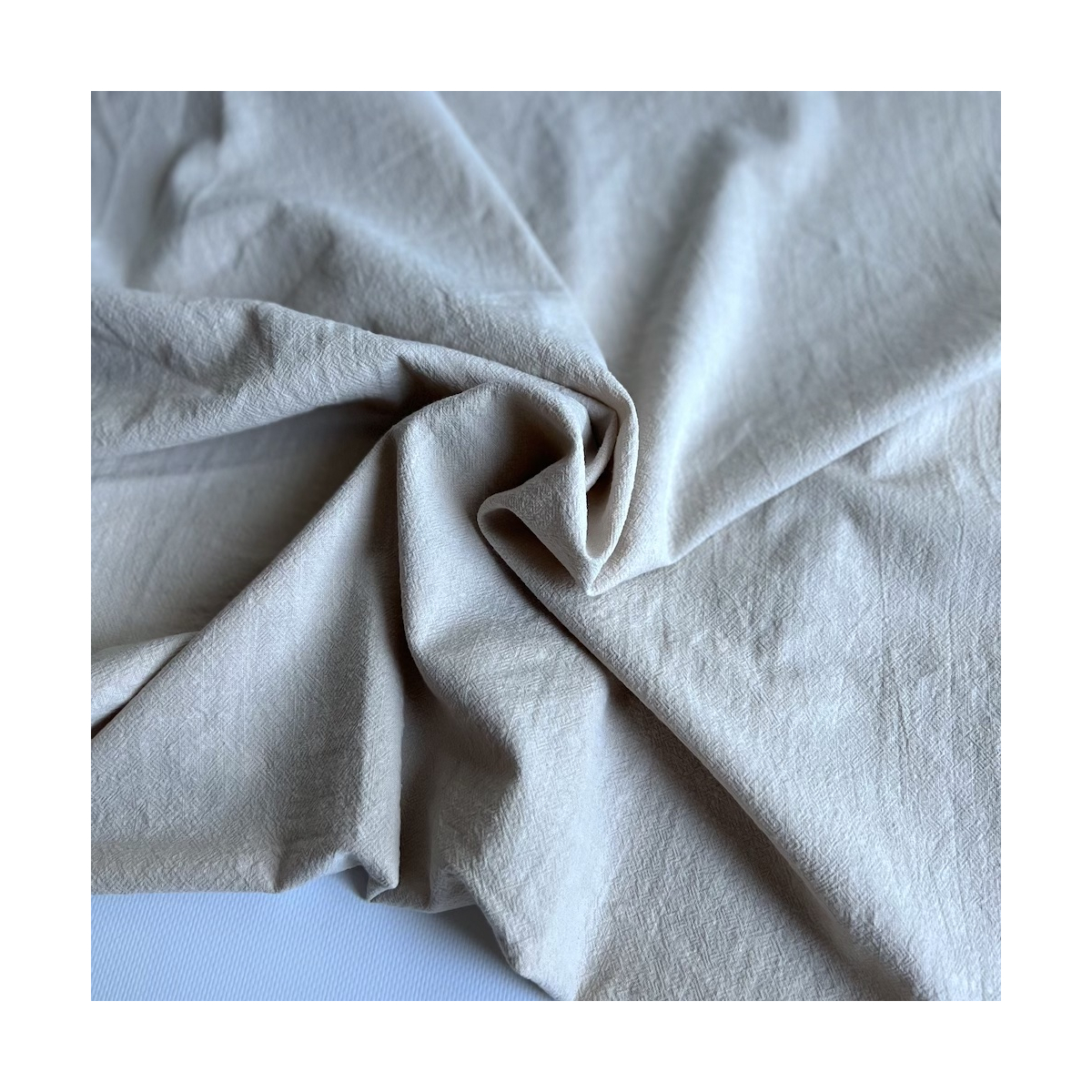 Coton lavé bio coloris crème Qualité Oeko-tex - 1