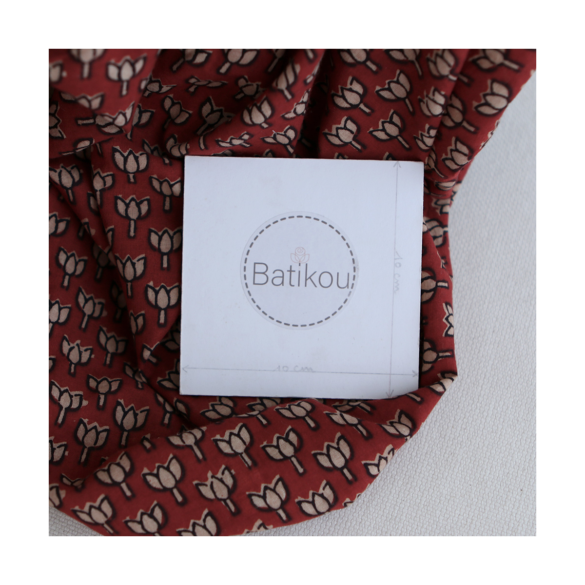Mira B - Tissu indien coton hand block traditionnel