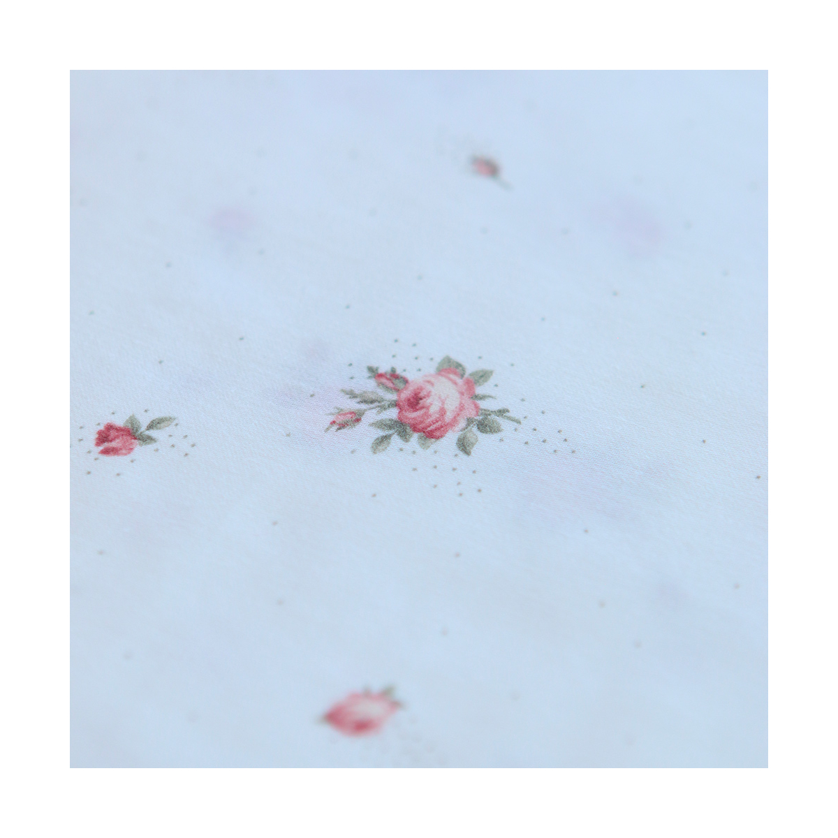 Christine - Batiste de coton douce à imprimé exclusif fleuri vert et rose