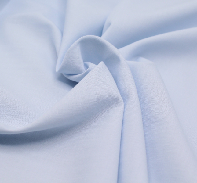 Popeline de coton douce SWEET uni bleu poudré 2