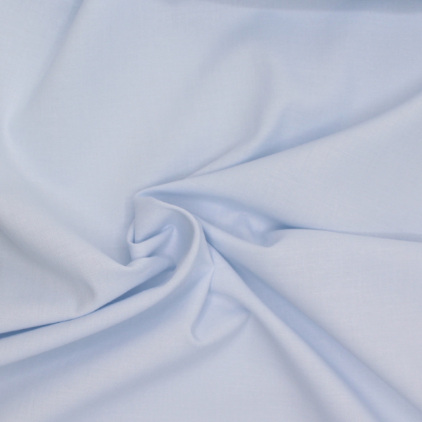 Popeline de coton douce SWEET uni bleu poudré