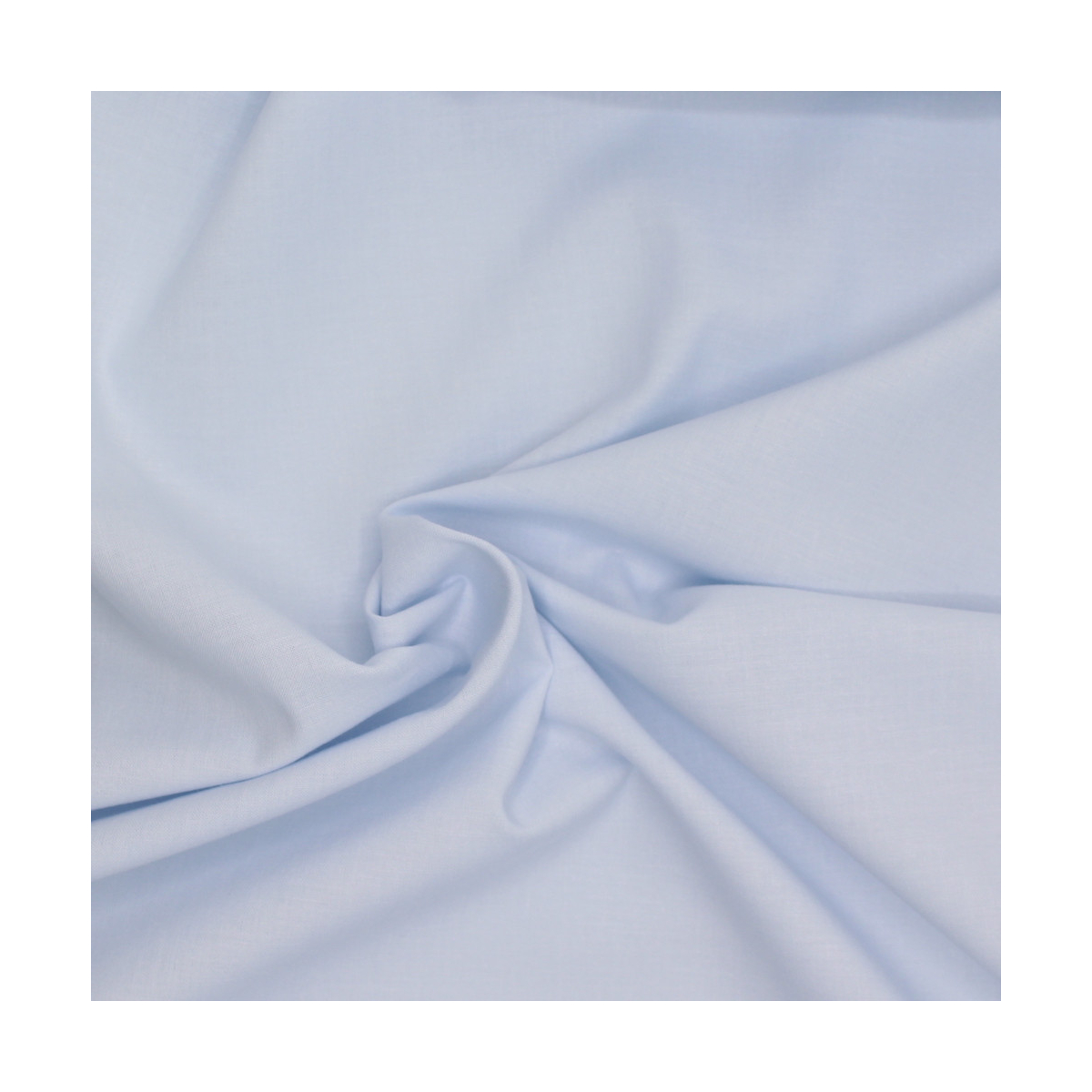 Popeline de coton douce SWEET uni bleu poudré