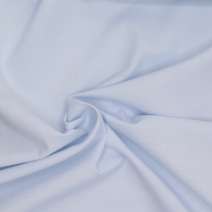 Popeline de coton douce SWEET uni bleu poudré