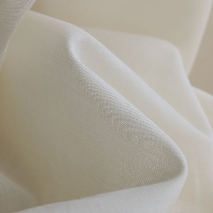 Voile de coton organique uni coloris écru