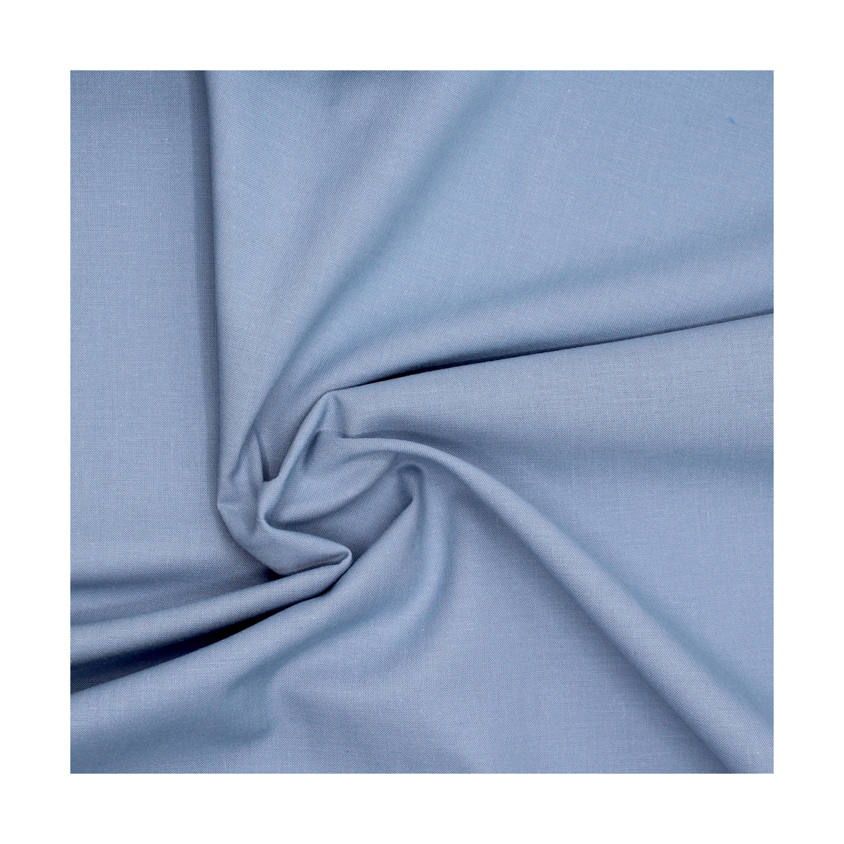 Popeline de coton douce qualité SWEET coloris uni bleu porcelaine