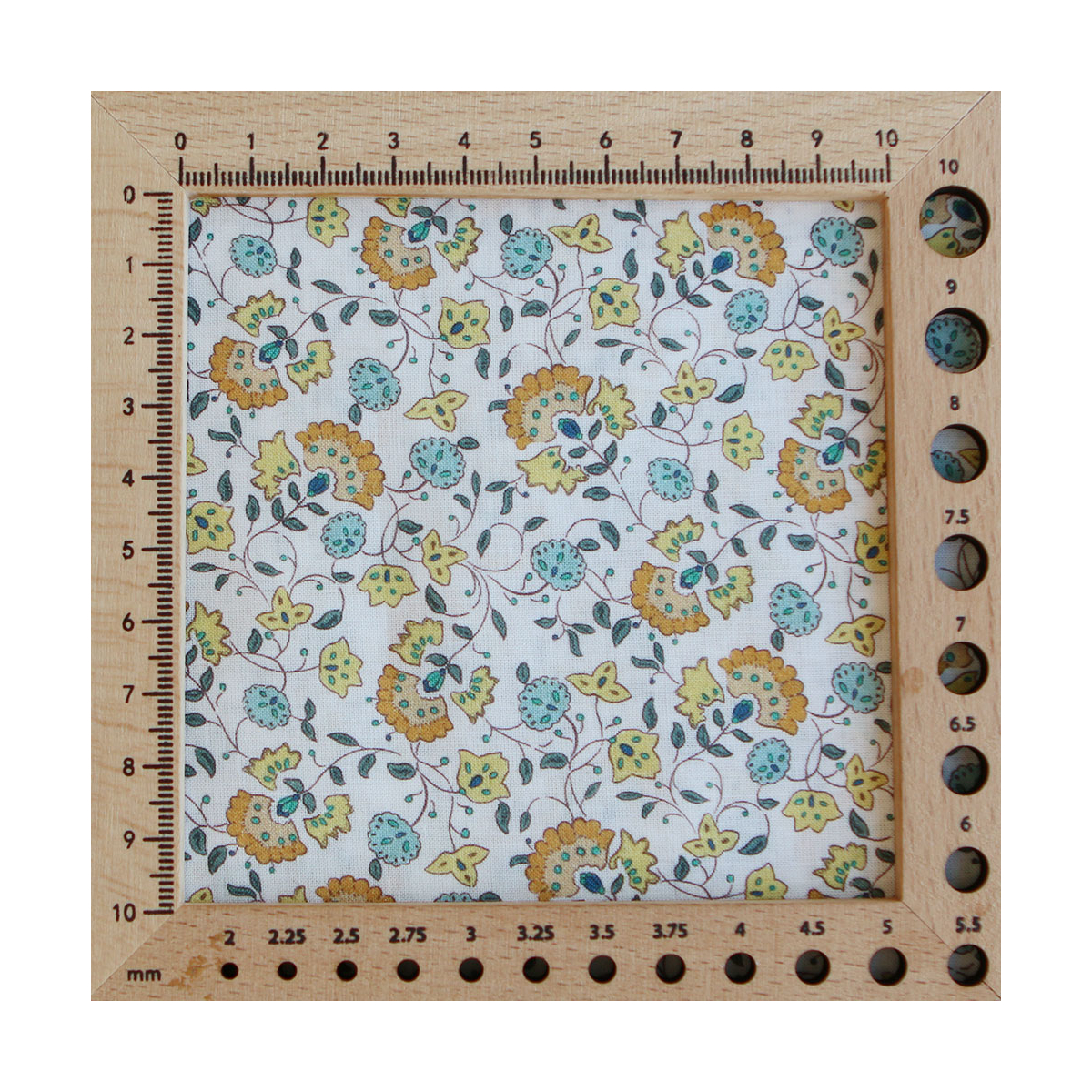 Valentine - Batiste de coton SILKYNE à imprimé fleuri orange et bleu