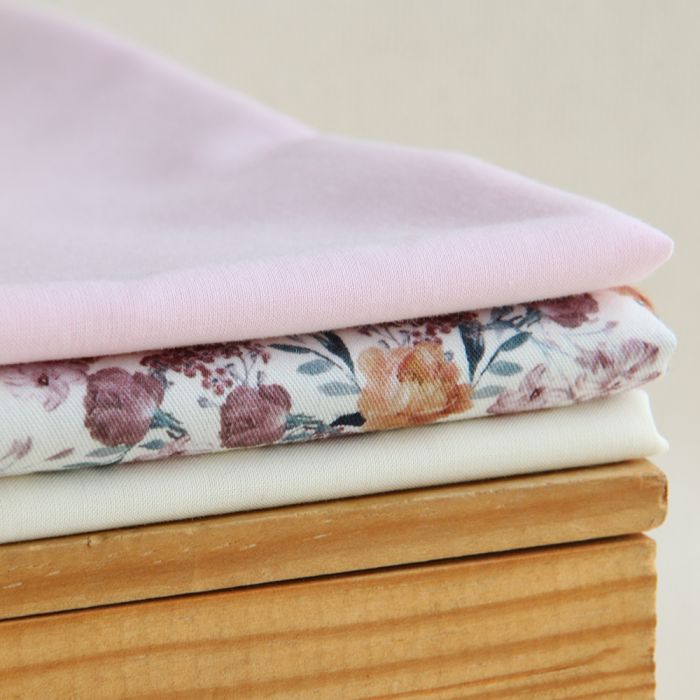 Voile de coton organique uni coloris écru