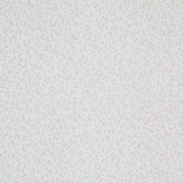 Jersey coton côtes fines à motif Graou beige lait 2