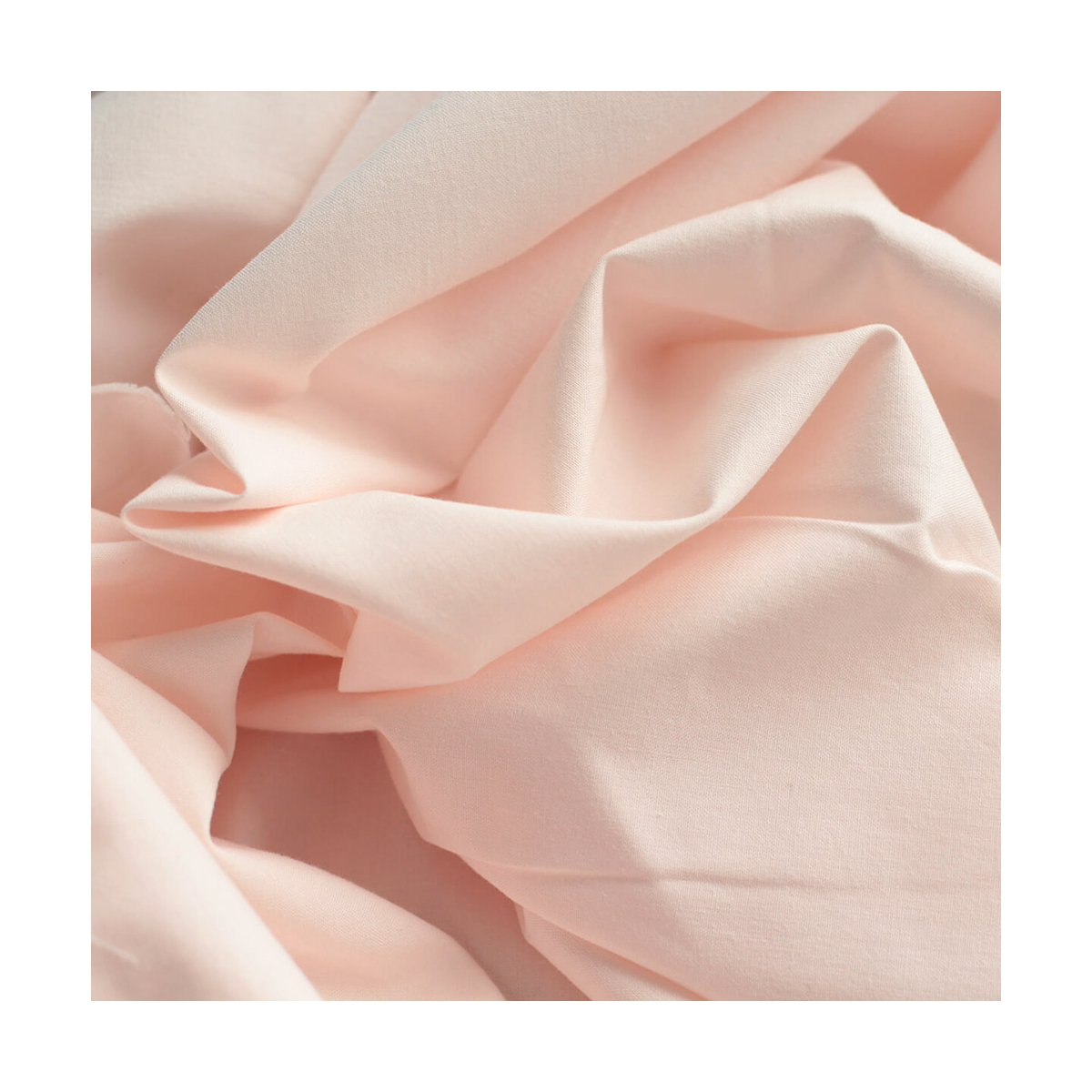 Popeline coton douce qualité SWEET coloris uni rose nude