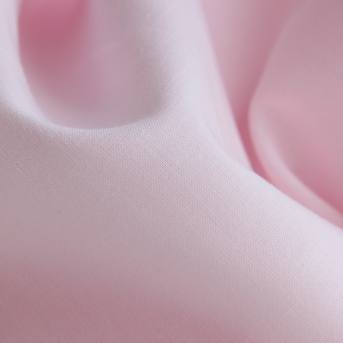 Tissu Coton voile uni pour doublure BIO organique rose doux