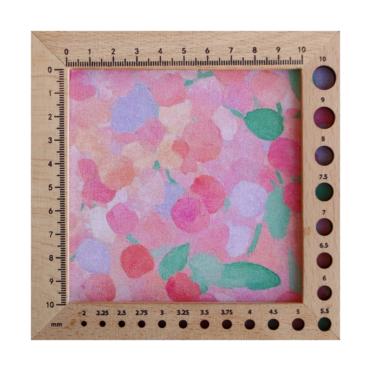 Rosine - Viscose satinée imprimé abstrait rose