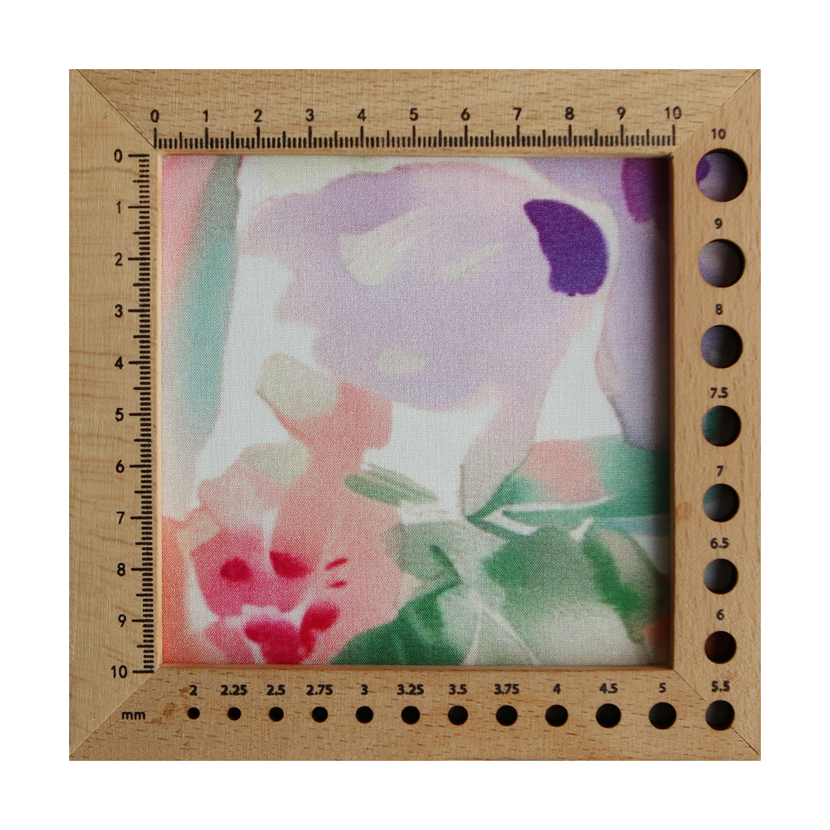 Aurélie - Viscose Ecovero imprimé fleuri corail et vert