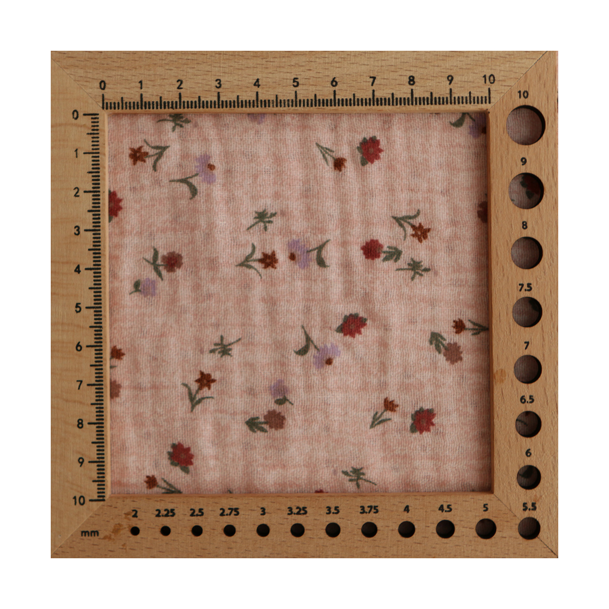 Maxime - Double gaze de coton double face coloris rose chiné