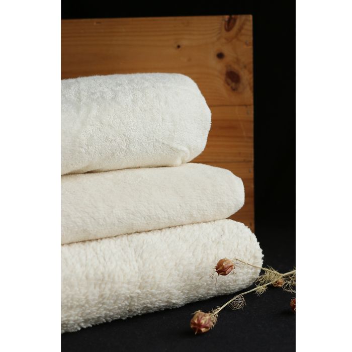 Billy - Fausse fourrure / Moumoute / Sherpa 100% coton BIO non blanchi écru
