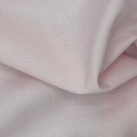 Voile de coton organique uni coloris rose poudré Tissus issus de l'agriculture biologique  - 1