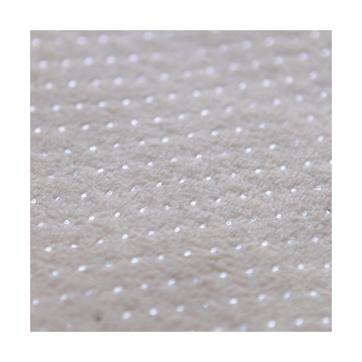 Polaire douce beige motif pois argentés