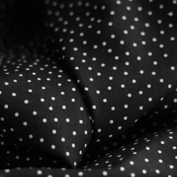 copy of Tissu lin coton lavé à pois fond sable
