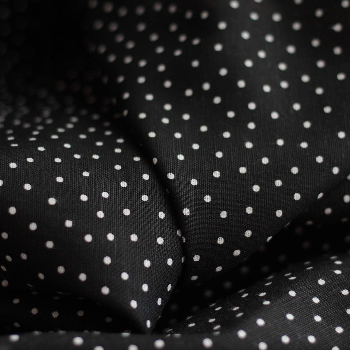 copy of Tissu lin coton lavé à pois fond sable