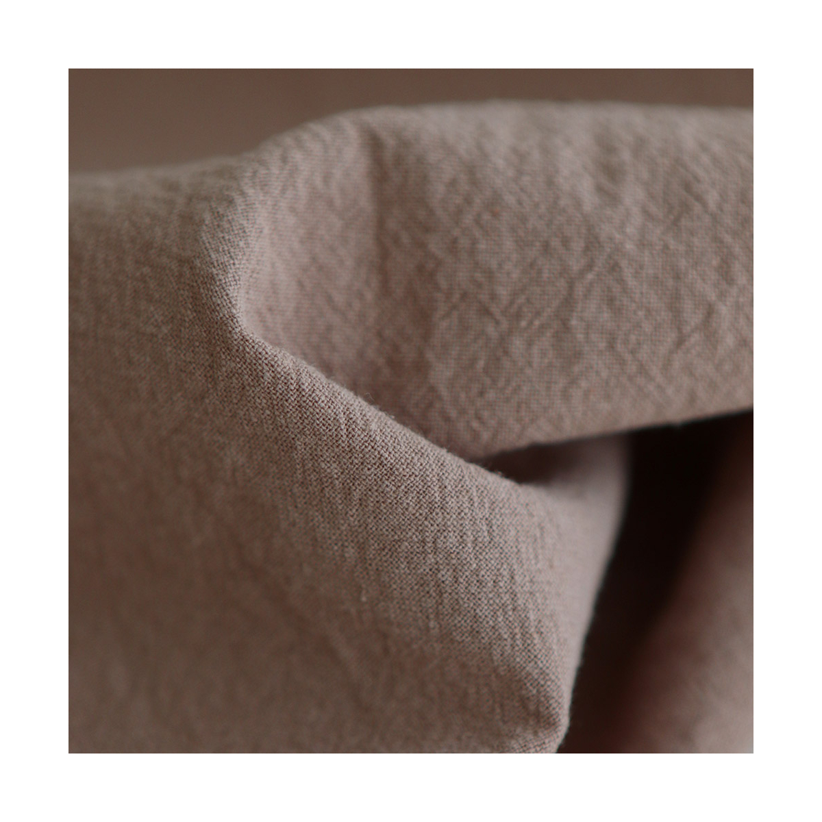 Coton lavé bio coloris camel