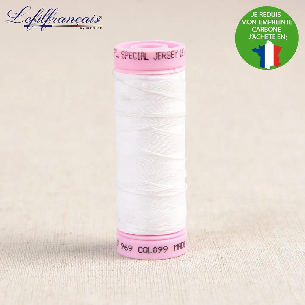 Fil à coudre spécial Jersey Made in France 140m (coloris au choix)