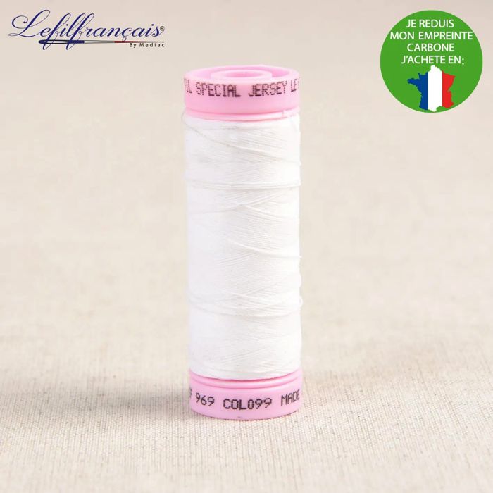 Fil à coudre spécial Jersey Made in France 140m (coloris au choix)