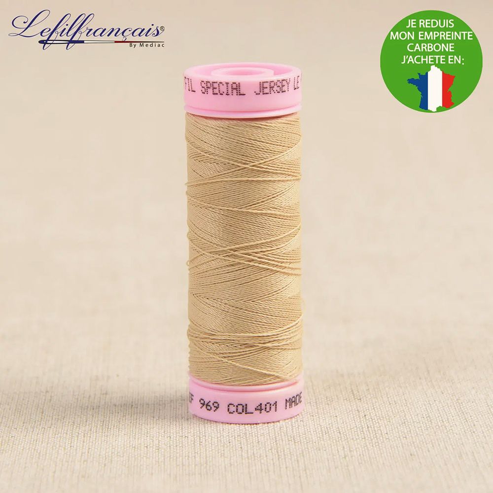 Fil à coudre spécial Jersey Made in France 140m (coloris au choix)