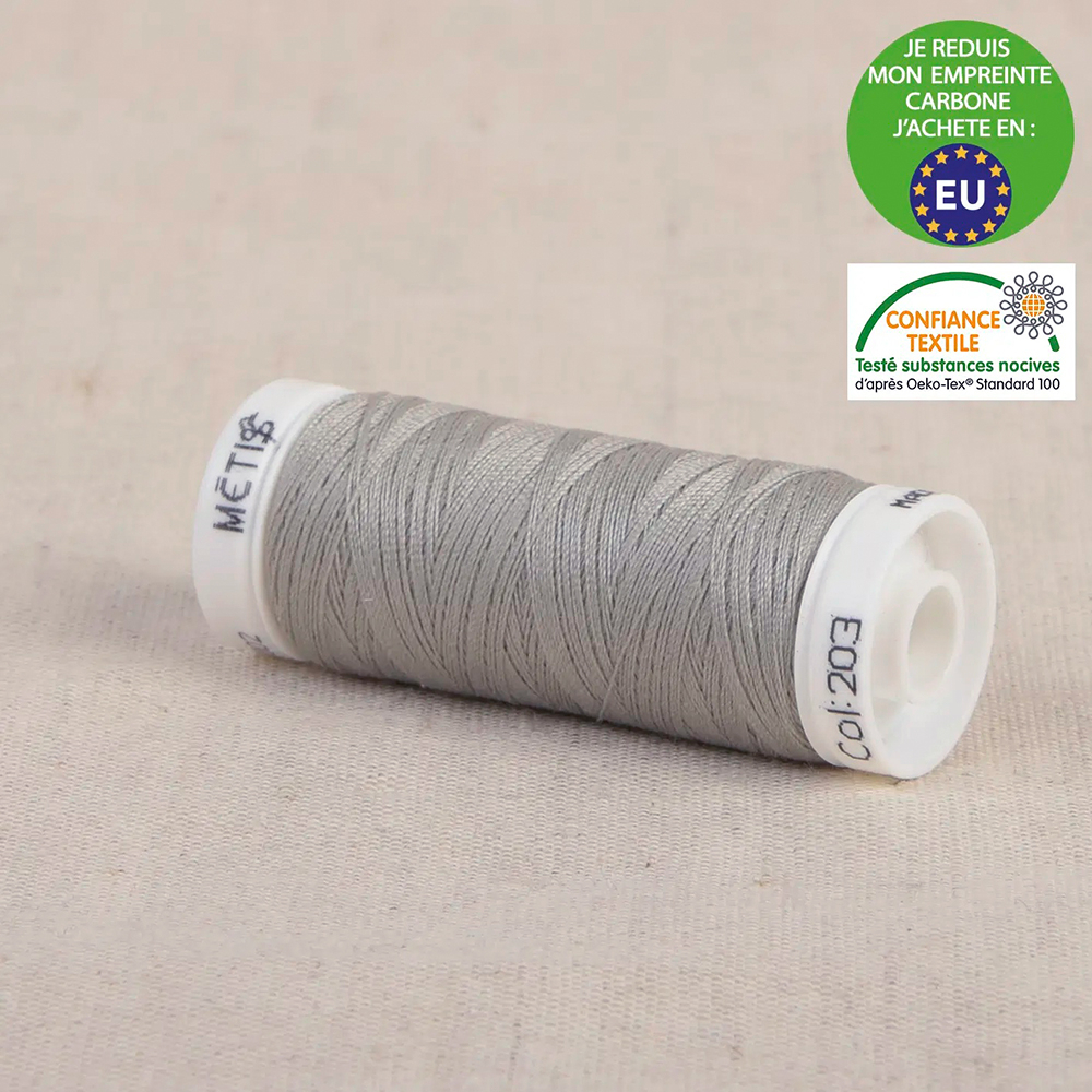 Fil à coudre polyester 200m résistant couleur au choix
