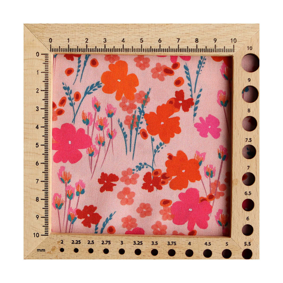 Gabrielle - Viscose Ecovero imprimé corail et rose