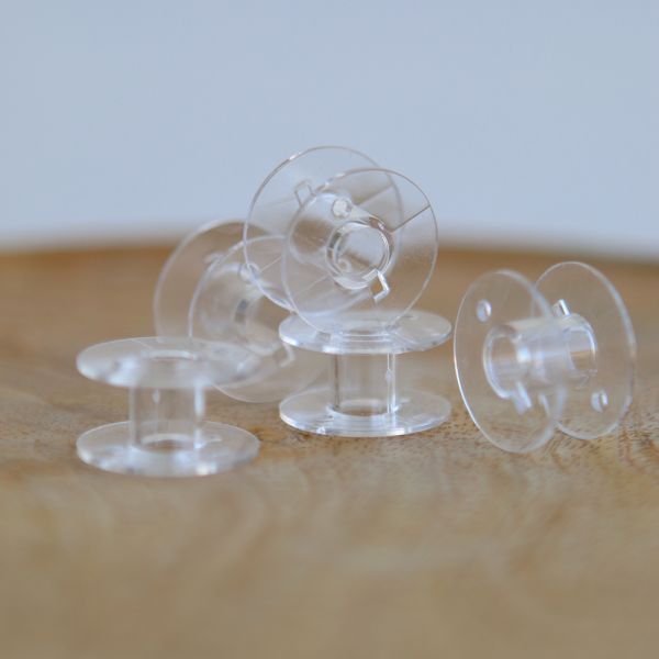 Lot de 5 canettes plates plastique pour machine à coudre