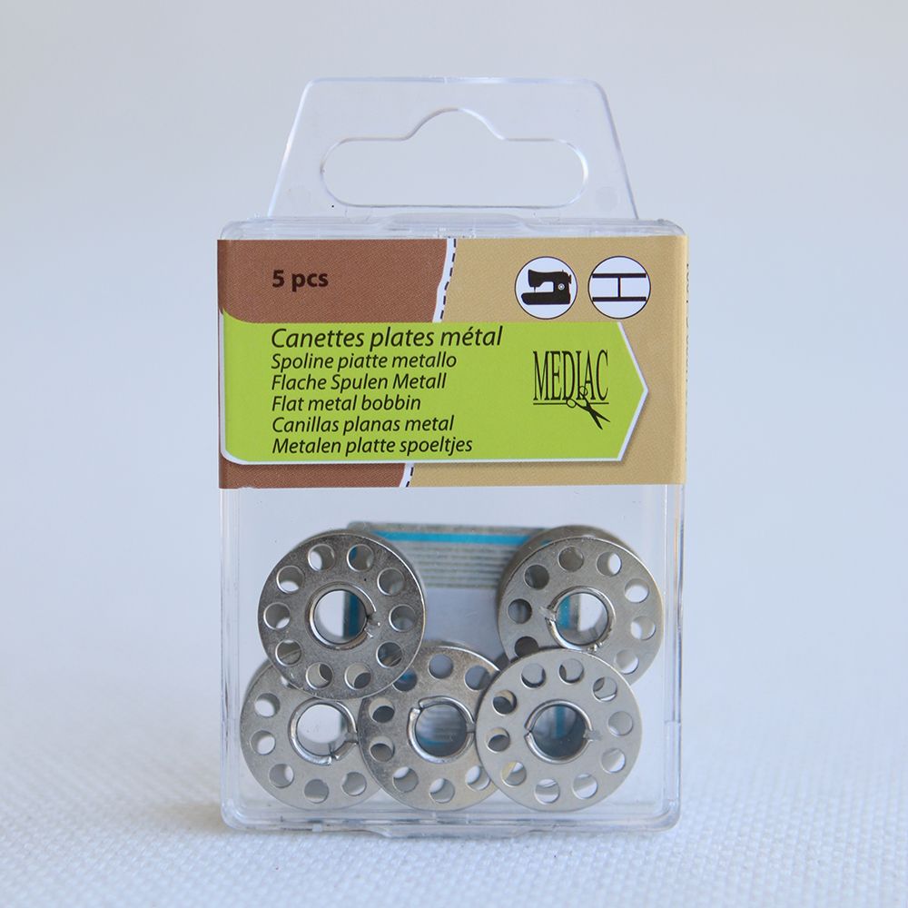 Lot de 5 canettes métal plastique pour machine à coudre