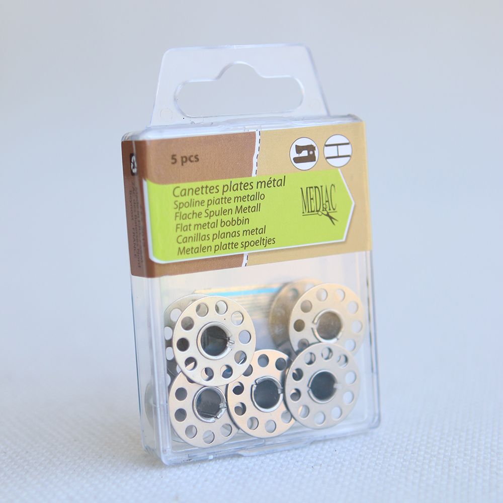 Lot de 5 canettes métal plastique pour machine à coudre