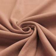 Jersey coton côtes fines coloris pêche nude
