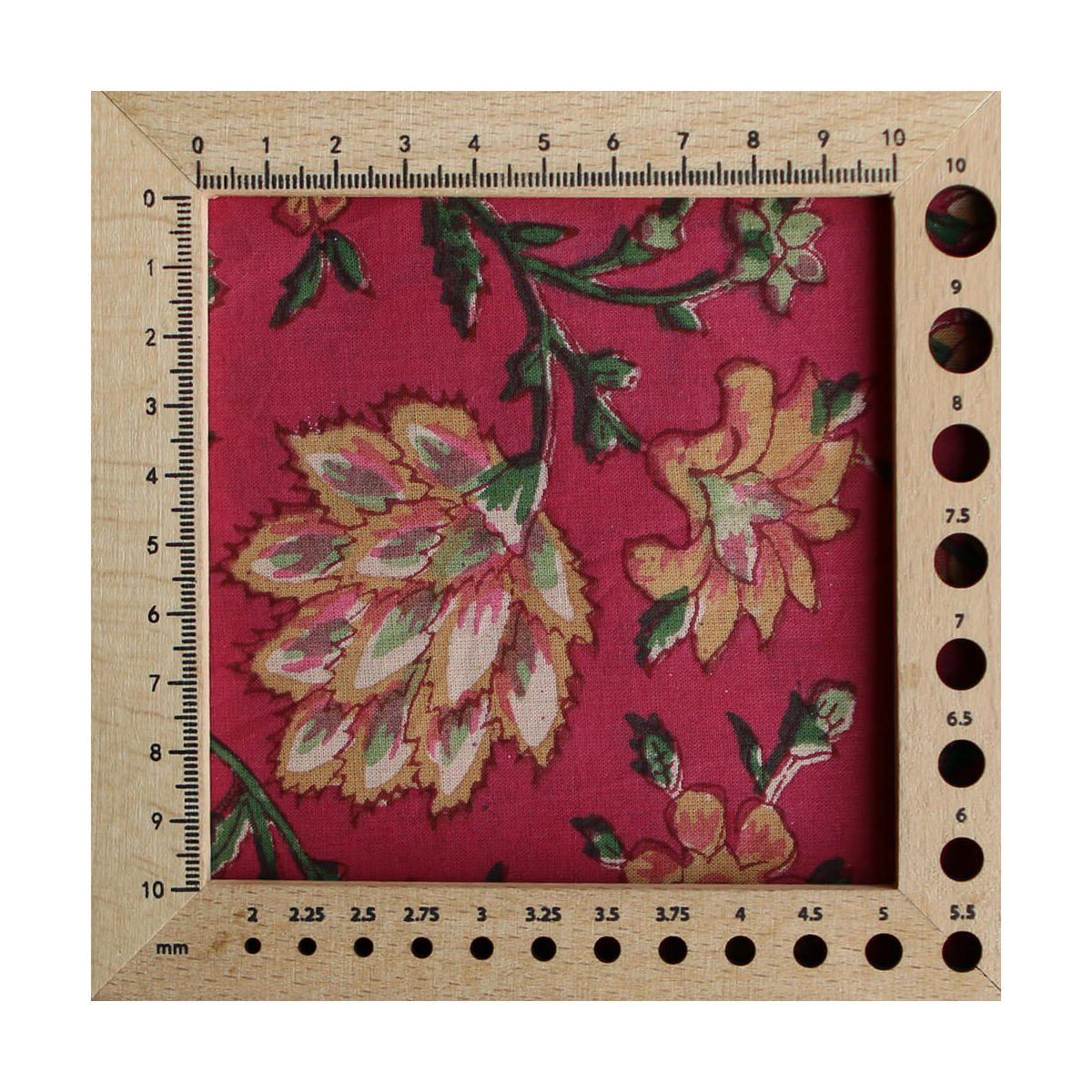 Sharmila Tissu Indien rose magenta vintage Coton - Artisanal Hand Block