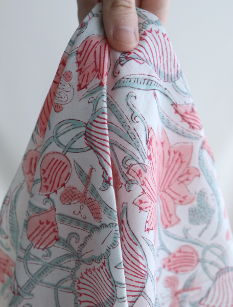 Yamini - Tissu indien coton hand block traditionnel 2