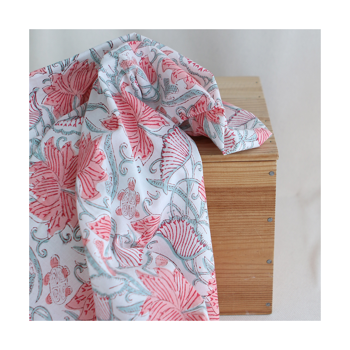 Yamini - Tissu indien coton hand block traditionnel