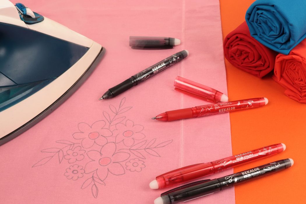 Stylo KEKALOR noir Bohin, marquage effaçable à la chaleur