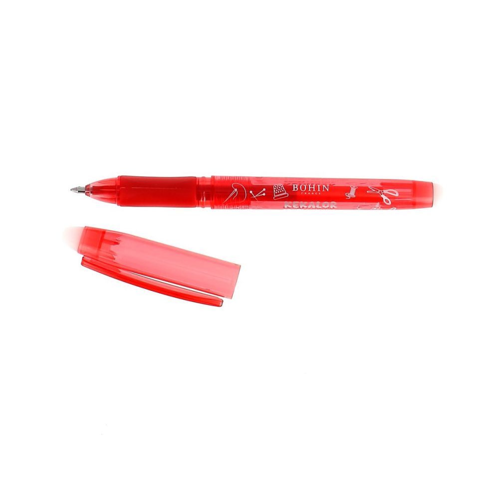 Stylo KEKALOR rouge Bohin, encre effaçable au fer