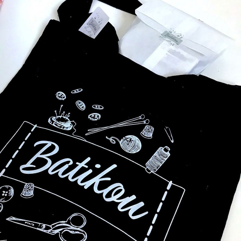 Tote Bag en coton couture créative Batikou