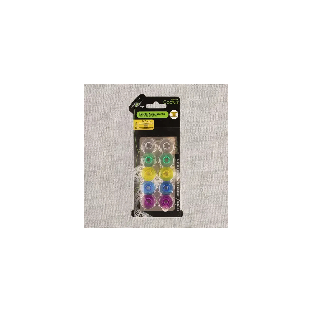 Canettes antidérapantes Maison Cactus, lot de 10