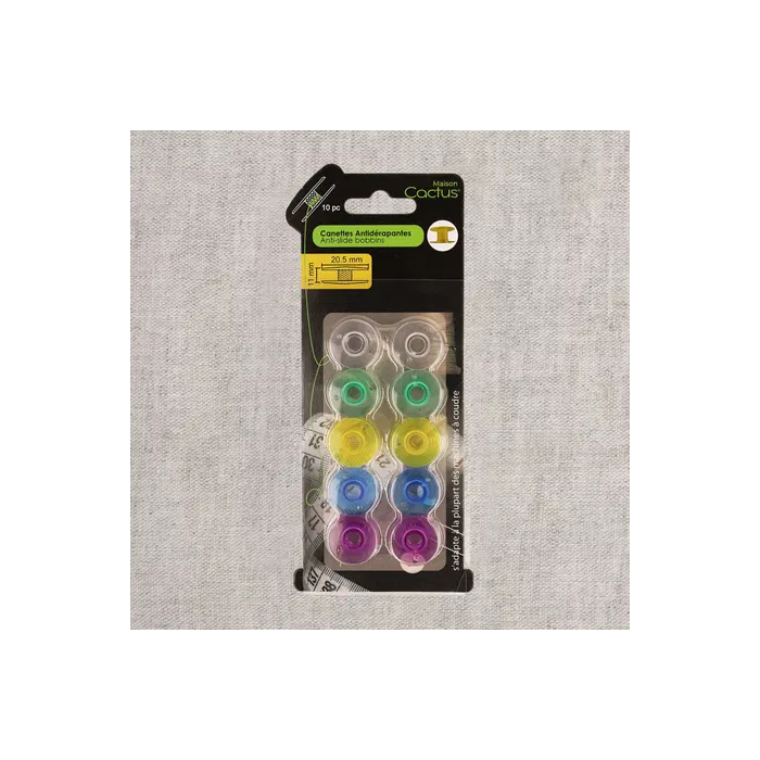 Canettes antidérapantes Maison Cactus, lot de 10