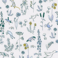 tissu Liberty theo bleu tissu Liberty theo bleu